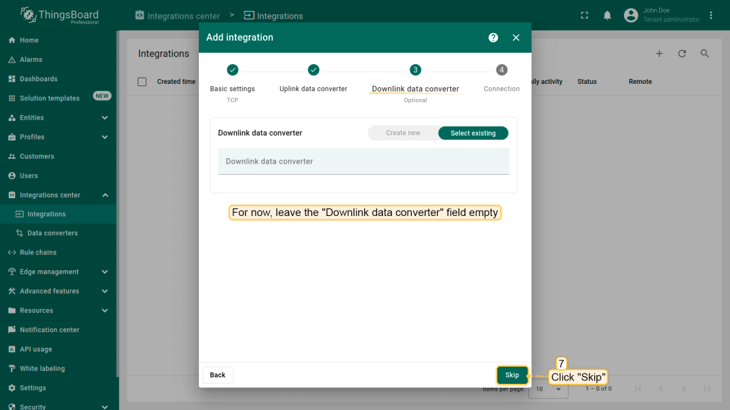 Setting Up Your Downlink Data Converter