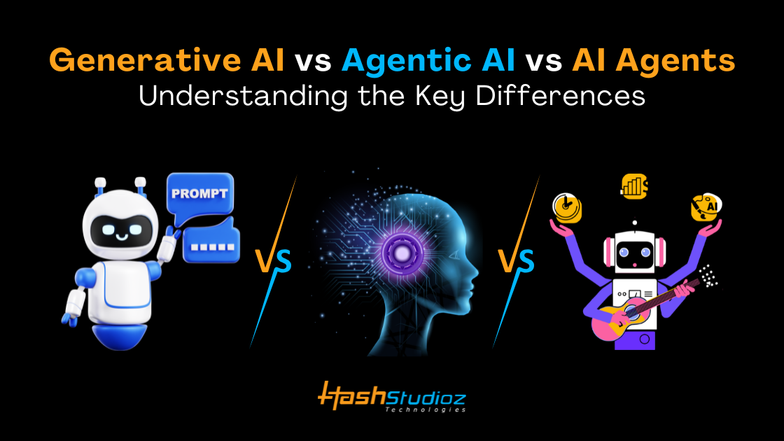 Generative ai vs agentic ai vs ai agents key differences