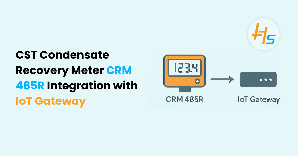 CST Condensate Recovery Meter CRM 485R Integration with IoT Gateway