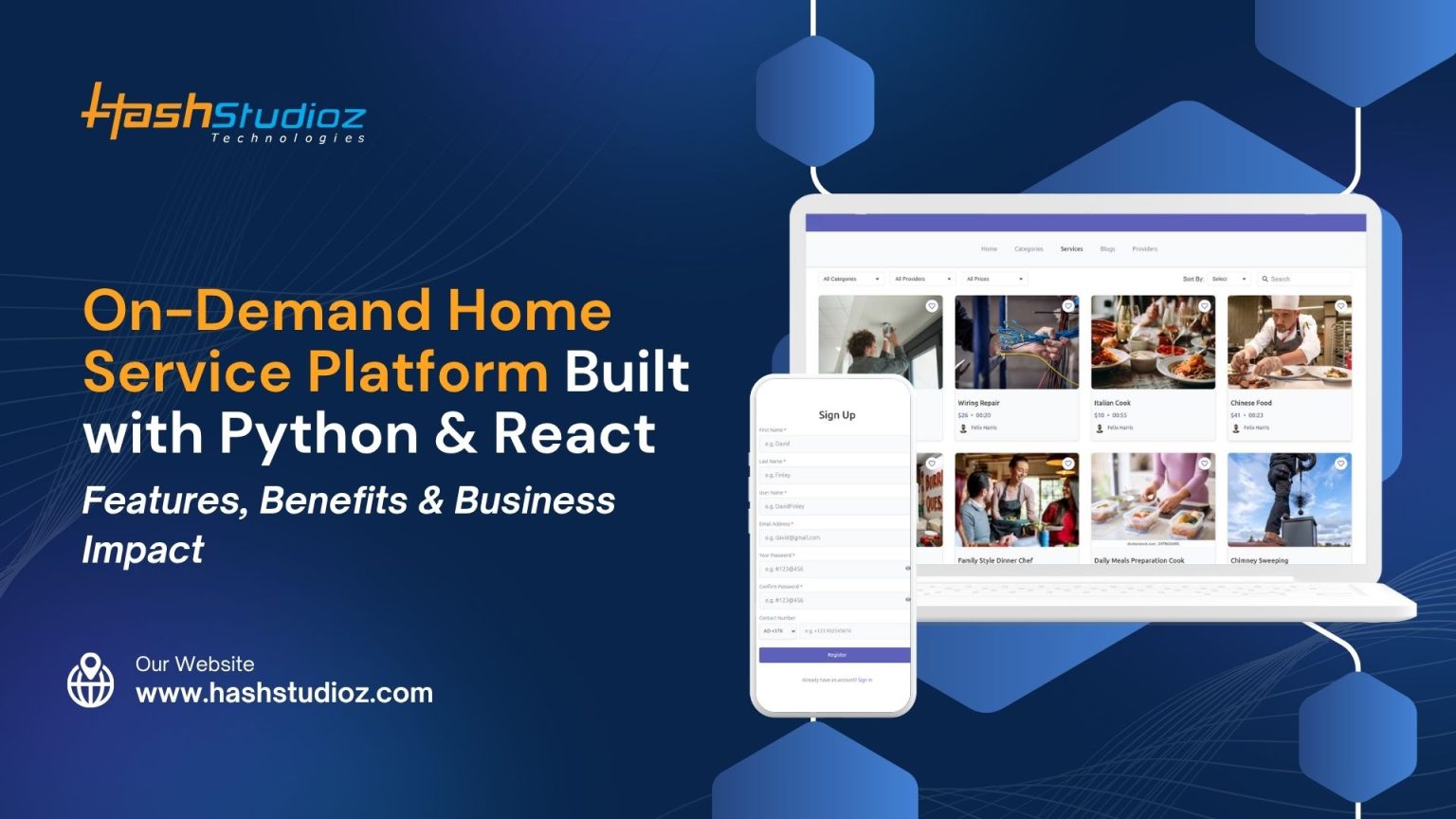 On-Demand Home Service Platform with Python & React