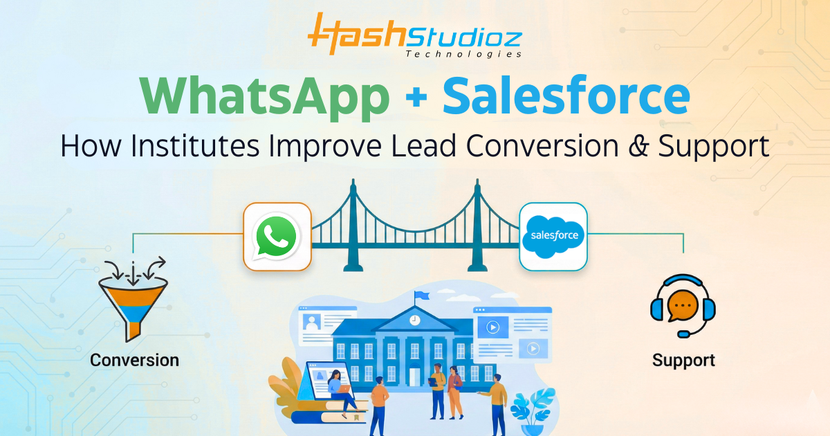 WhatsApp + Salesforce How Institutes Improve Lead Conversion & Support