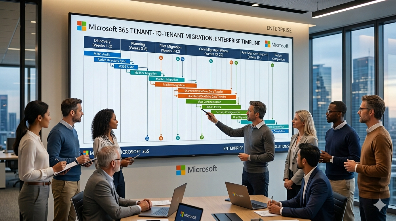 Microsoft 365 Tenant-to-Tenant Migration Timeline